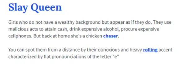 See The Hilarious Definition Of A " Slay Queen "